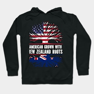 American Grown with New Zealand Roots USA Flag Hoodie